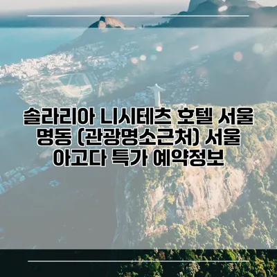 솔라리아 니시테츠 호텔 서울 명동 (관광명소근처) 서울 아고다 특가 예약정보