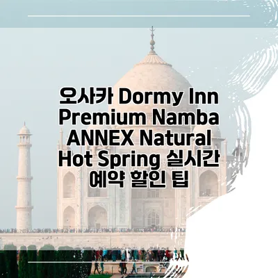 오사카 Dormy Inn Premium Namba ANNEX Natural Hot Spring 실시간 예약 할인 팁