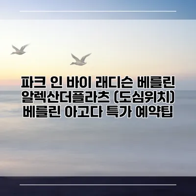 파크 인 바이 래디슨 베를린 알렉산더플라츠 (도심위치) 베를린 아고다 특가 예약팁