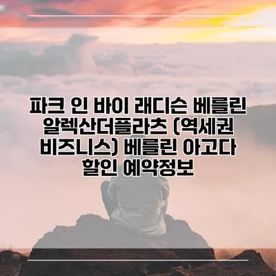 파크 인 바이 래디슨 베를린 알렉산더플라츠 (역세권 비즈니스) 베를린 아고다 할인 예약정보