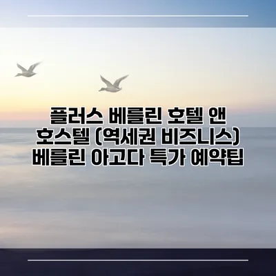 플러스 베를린 호텔 앤 호스텔 (역세권 비즈니스) 베를린 아고다 특가 예약팁